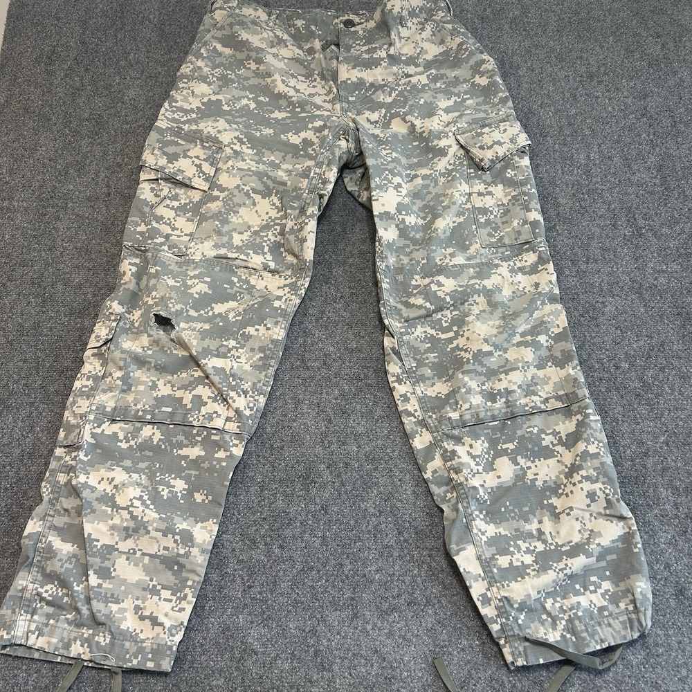 Military Pants Mens Medium Long Digital Camo Army Combat Uniform ACU UCP